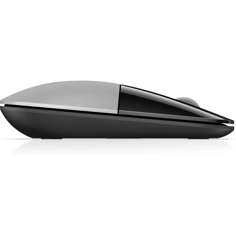 HP Z3700 Silver Wireless Mouse, Ambidextrous, Optical, RF Wireless, 1200 DPI, Silver