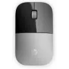 HP Z3700 Silver Wireless Mouse, Ambidextrous, Optical, RF Wireless, 1200 DPI, Silver