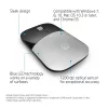 HP Z3700 Silver Wireless Mouse, Ambidextrous, Optical, RF Wireless, 1200 DPI, Silver