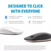 HP 410 Slim Silver Bluetooth Mouse, Ambidextrous, Bluetooth, 2000 DPI, Silver