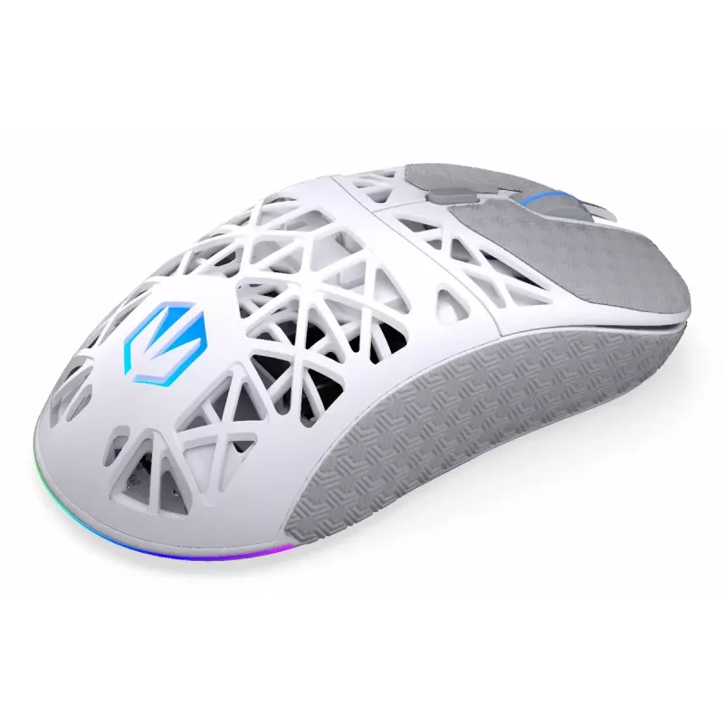 Wireless gaming mouse ENDORFY LIV Onyx White — Bluetooth/2.4GHz, 12000 DPI, ambidextrous, aRGB illumination, 6 buttons, USB-A/USB-C cable