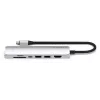 USB Type-C hub Satechi ST-P7SS with HDMI, USB 3.2 Gen 2, Gigabit Ethernet — 10000 Mbit/s, 4K@60Hz, Silver