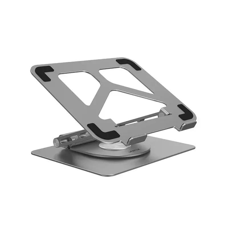Laptop stand Unitek D1109A — aluminium adjustable stand with USB-C hub, HDMI, Gigabit Ethernet (fits 14 inch–17 inch)