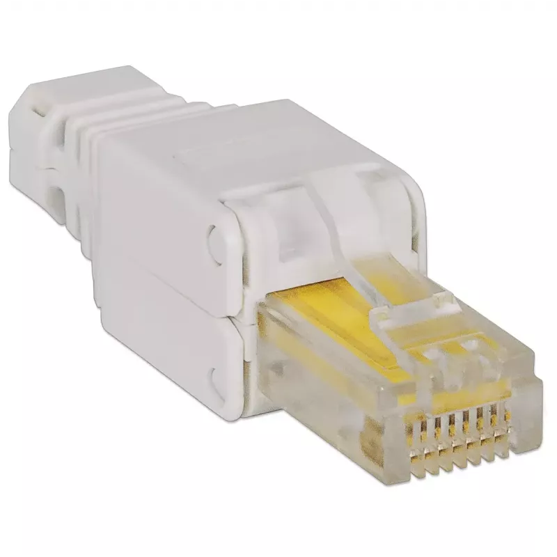 Intellinet RJ45 Modular Plug, Toolless Connector, Cat5/5e/6, 22-26 AWG solid and stranded UTP cables