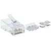 Intellinet RJ45 Modular Plugs Pro Line, Cat6A, UTP, 3-prong, for solid wire, 50 µ gold-plated contacts, 80 pack