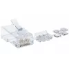 Intellinet RJ45 Modular Plugs, Cat6A, UTP, 2-prong, for stranded wire, 15 µ gold plated contacts, 80 pack