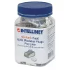Intellinet RJ45 Modular Plugs Pro Line, Cat6, STP, 3-prong, for solid and stranded wire, 50 µ gold-plated contacts, 90 pack