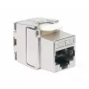 Intellinet Cat8.1 40G Shielded Toolless Keystone Jack RJ-45 Silver