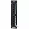 Intellinet Patch Panel, Cat6, Wall-mount, UTP, 12 Port, Black