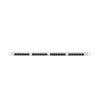 Patch panel LANBERG PPU6-0024-S, 24‑port Cat6, metal, 0.5U, 440×22.3×99 mm