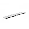 Patch panel LANBERG PPU6-0024-S, 24‑port Cat6, metal, 0.5U, 440×22.3×99 mm