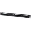Techly Patch Panel UTP 24 Ports RJ45 Cat.5E I-PP 24-RU-C5ET, IEEE 802.3, IEEE 802.3ab, IEEE 802.3u, 10/100/1000Base-T(X), Fast Ethernet, Gigabit Ethernet, 1000 Mbit/s, RJ-45, Gold