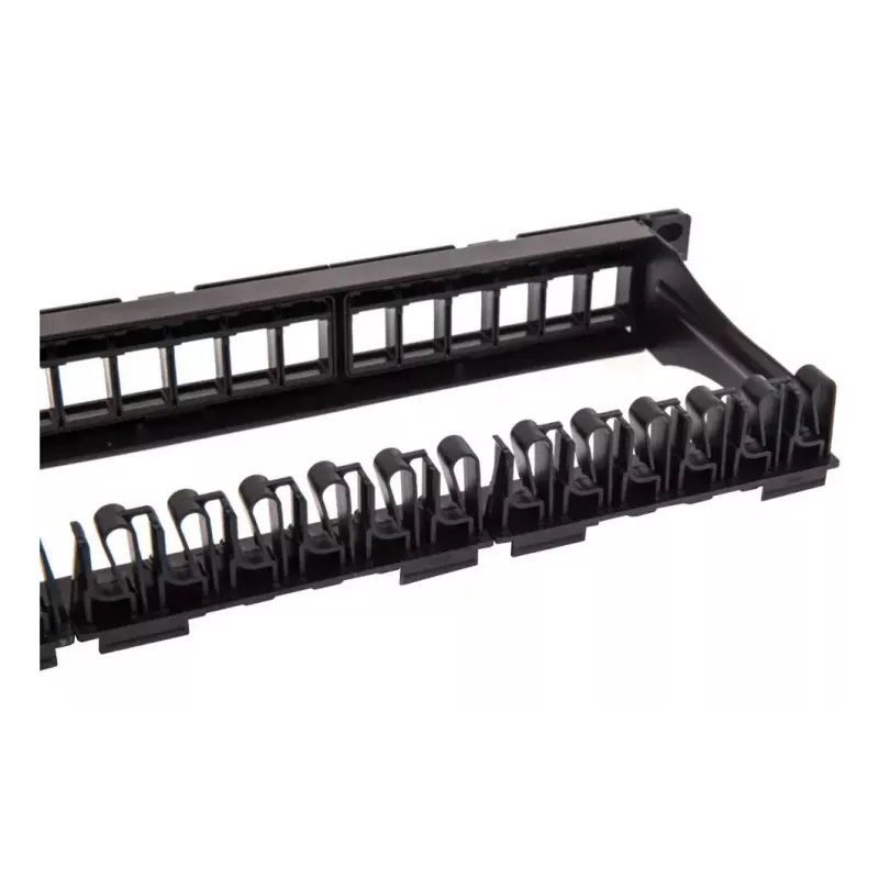 Techly Modular Patch Panel 24 Places UTP with Removable Modules 1 Unit Black