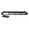 Techly Modular Patch Panel 24 Places UTP with Removable Modules 1 Unit Black