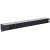 Intellinet 19 inch 1U Rackmount 8-Output C19 Power Distribution Unit (PDU) With Removable Power Cable and Rear C20 Input