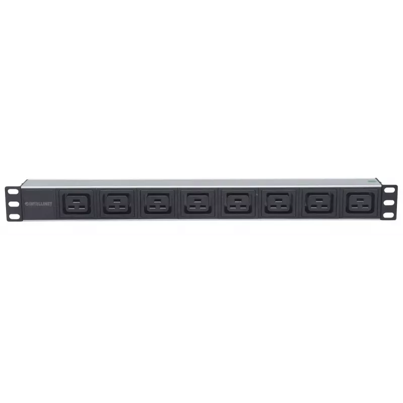 Intellinet 19 inch 1U Rackmount 8-Output C19 Power Distribution Unit (PDU) With Removable Power Cable and Rear C20 Input