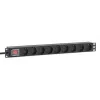 Intellinet 19 inch 1U Rackmount 9-Way PDU 16A On/Off 2m Power Cord