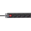 Intellinet 19 inch 1U Rackmount 9-Way PDU 16A On/Off 2m Power Cord