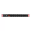 Power bar Techly Rack 19 inch Power Strip 1U 8 Outlets C13