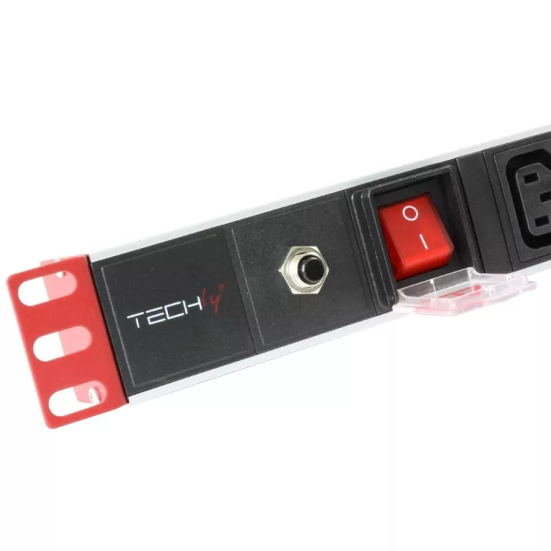 Power bar Techly Rack 19 inch Power Strip 1U 8 Outlets C13