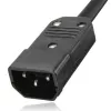 Techly Multi-Socket 8 Sockets for Rack 19 inch C14 Plug 1 HE Black Red