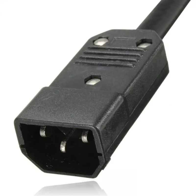 Techly Multi-Socket 8 Sockets for Rack 19 inch C14 Plug 1 HE Black Red