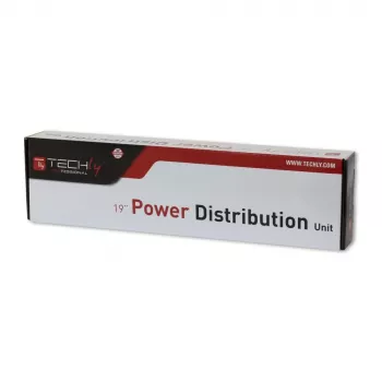 Techly I-CASE STRIP-18C20 power distribution unit (PDU) 8 AC outlet(s) 1U Black, Red