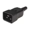 Techly I-CASE STRIP-18C20 power distribution unit (PDU) 8 AC outlet(s) 1U Black, Red