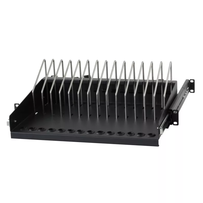 Rack shelf Techly I-CABINET-TRAY14BK Black 4U 19 inch
