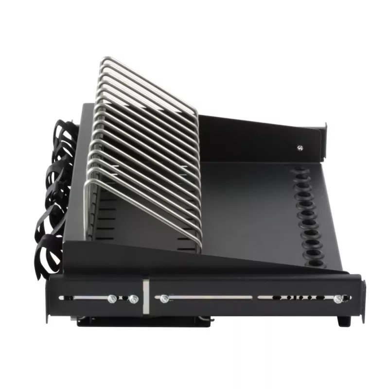 Rack shelf Techly I-CABINET-TRAY14BK Black 4U 19 inch