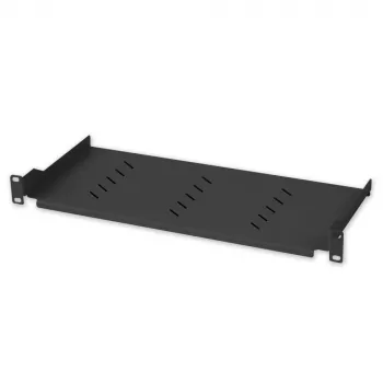 Rack shelf Techly I-CASE TRAY-150BK Black 1U 150mm Depth