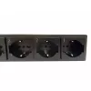 Techly 8 ways 19 inch Rack Power Strip with 8 ON/OFF Switches 1.5U