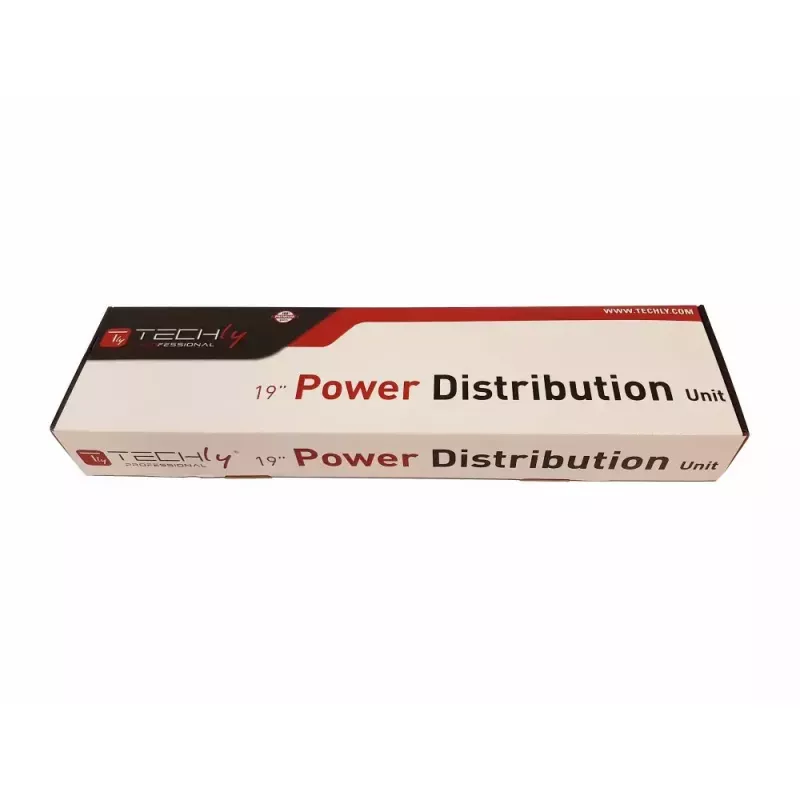 Techly 8 ways 19 inch Rack Power Strip with 8 ON/OFF Switches 1.5U