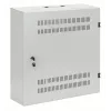 Intellinet Low-Profile 19 inch Wall Mount Cabinet with 4U Horizontal and 2U Vertical Rails Slim, Space-saving Enclosure with Only 170 mm (6.7 in.) Depth, Ideal for AV, Multimedia and Surveillance Applications, Assembled, Gray RAL 7035