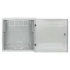 Intellinet Low-Profile 19 inch Wall Mount Cabinet with 4U Horizontal and 2U Vertical Rails Slim, Space-saving Enclosure with Only 170 mm (6.7 in.) Depth, Ideal for AV, Multimedia and Surveillance Applications, Assembled, Gray RAL 7035