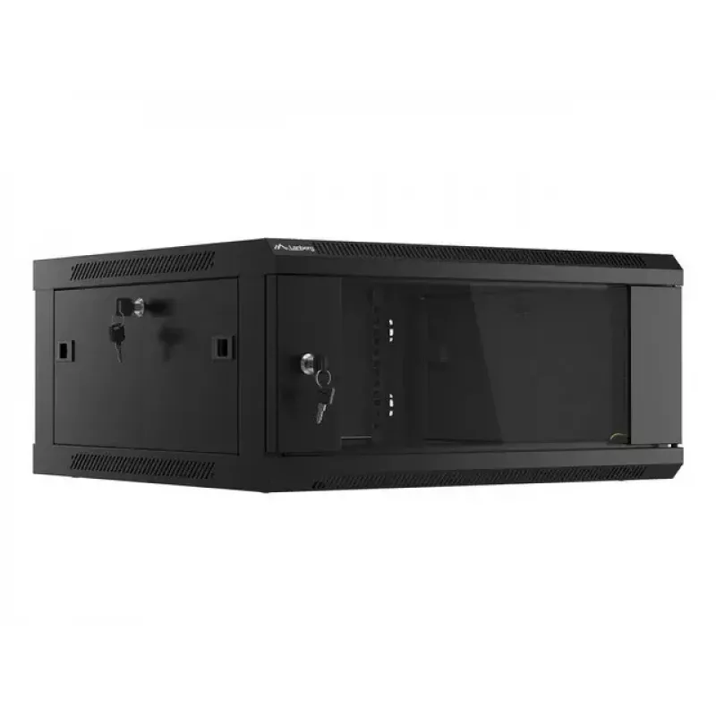 Wall mounted rack Lanberg WF01-6604-10B 4U Black