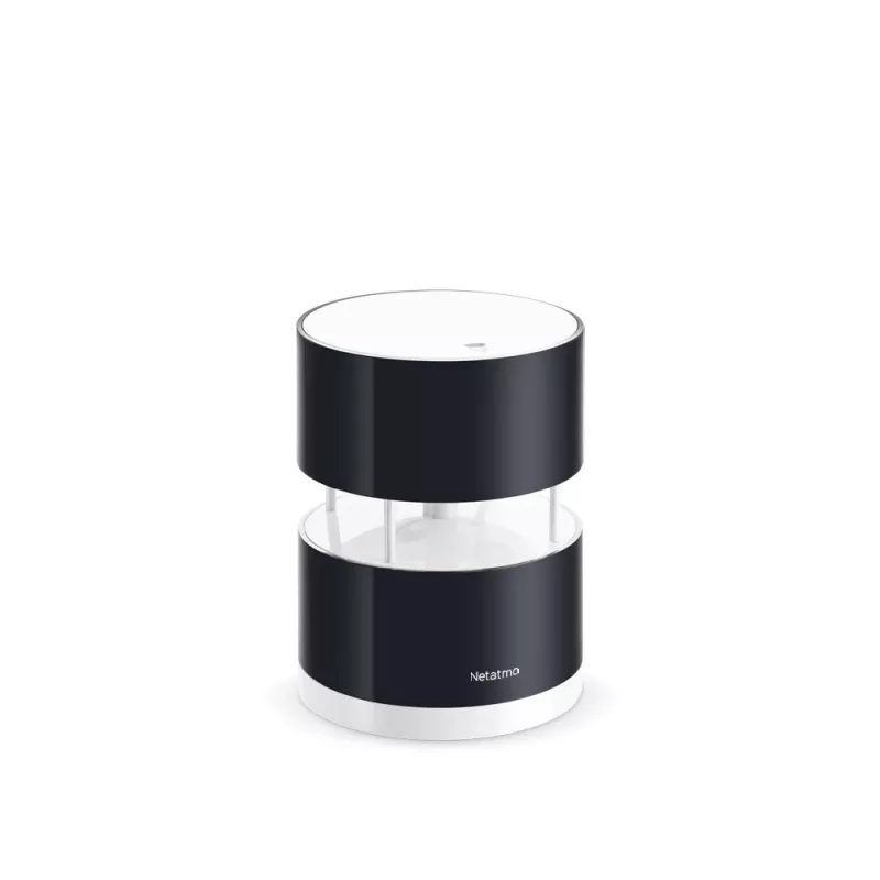 Netatmo Smart Anemometer, Wind speed, Wireless, Wi-Fi, 0 - 45 m/s, 100 m, Black, Transparent