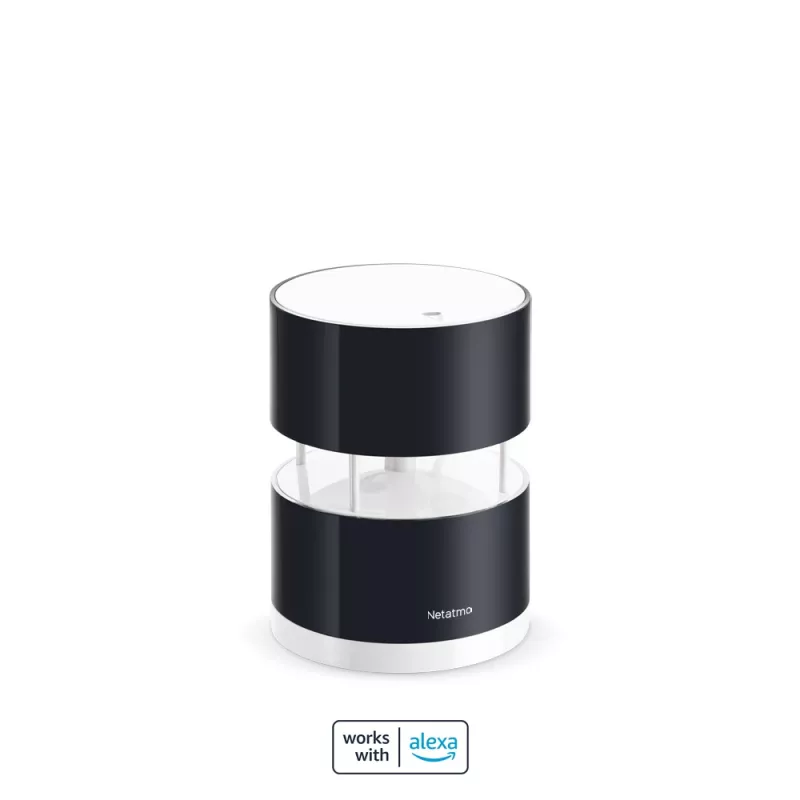 Netatmo Smart Anemometer, Wind speed, Wireless, Wi-Fi, 0 - 45 m/s, 100 m, Black, Transparent