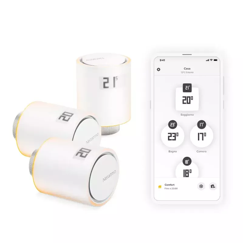 Smart Radiator Valves Netatmo Pack: 3 Additional Smart Radiator Valves