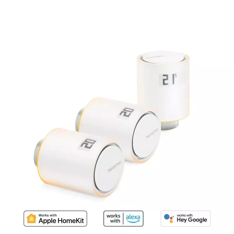 Smart Radiator Valves Netatmo Pack: 3 Additional Smart Radiator Valves