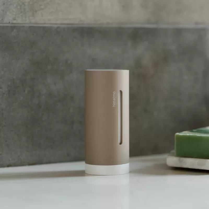 Digital Weather Station Netatmo NIM-S Sand — indoor thermometer, hygrometer, air quality, battery-powered (AAA)
