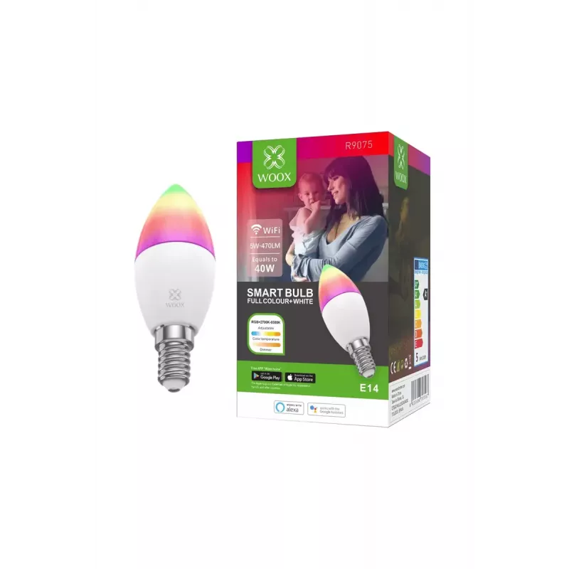 Smart bulb WOOX R9075 Wi-Fi 5 W White