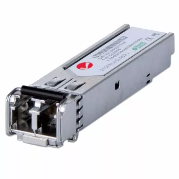 Intellinet Transceiver Module Optical, Gigabit Fiber SFP Mini-GBIC, 1000Base-Sx (LC) Multi-Mode Port, 550m, Wavelength 850nm, Ethernet, Fibre, MSA Compliant, Equivalent to Cisco GLC-SX-MM, Three Year Warranty