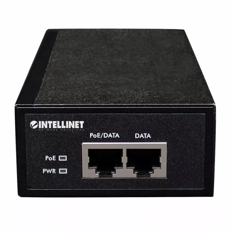 Intellinet Gigabit High-Power PoE+ Injector, 1 x 30 W, IEEE 802.3at/af Power over Ethernet (PoE+/PoE)