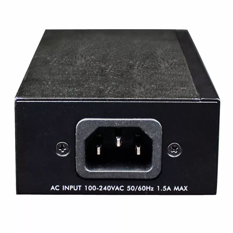 Intellinet Gigabit High-Power PoE+ Injector, 1 x 30 W, IEEE 802.3at/af Power over Ethernet (PoE+/PoE)