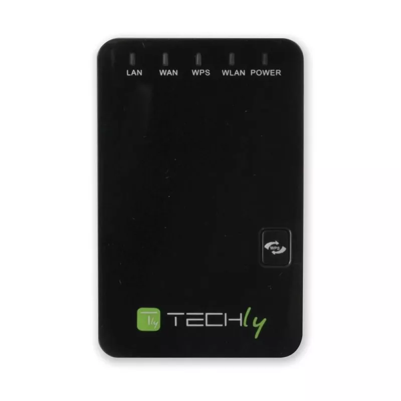Router Techly Wall Plug Wireless Router 300N Wi-Fi 4