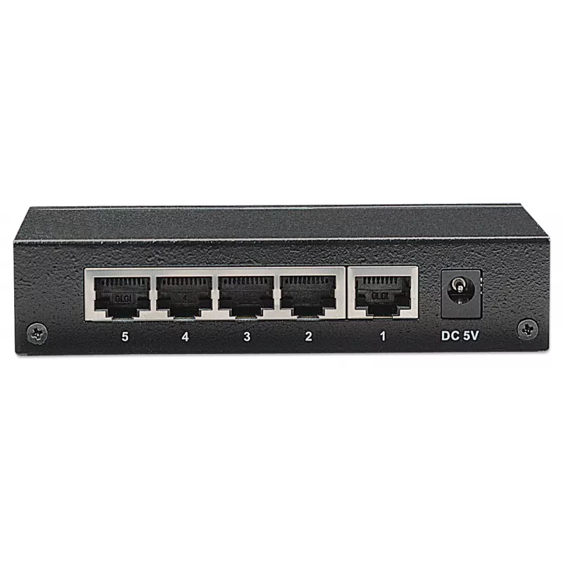 Intellinet 5-Port Gigabit Ethernet Switch, Desktop Size, Metal Housing, IEEE 802.3az (Energy Efficient Ethernet)