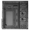 PC case Akyga AK13BK Micro Tower — ATX/Micro-ATX, 3×3.5 inch bays, 3×2.5 inch bays, top PSU, USB 3.2 Gen1×2, max GPU 385 mm, black