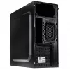 PC case Akyga AK13BK Micro Tower — ATX/Micro-ATX, 3×3.5 inch bays, 3×2.5 inch bays, top PSU, USB 3.2 Gen1×2, max GPU 385 mm, black