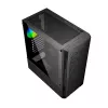 PC case GEMBIRD Fornax 400X Midi Tower Black — ATX, tempered glass, RGB fans, 4x 2.5 inch bays, 2x USB 3.0